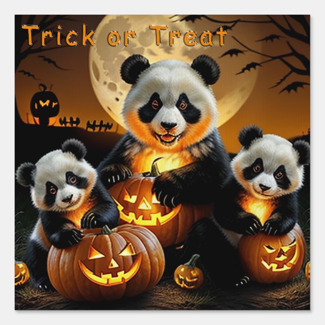 Panda Bears Sign (Front)