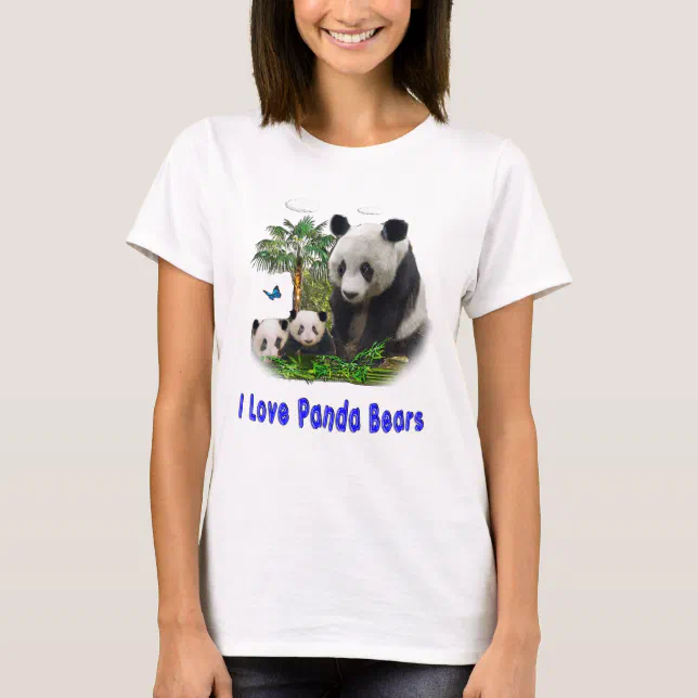 Panda Bears T Shirts Zazzle 