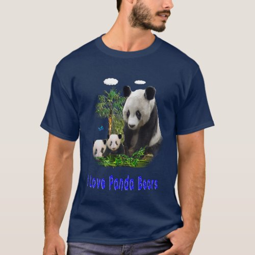 Panda bears t_shirts