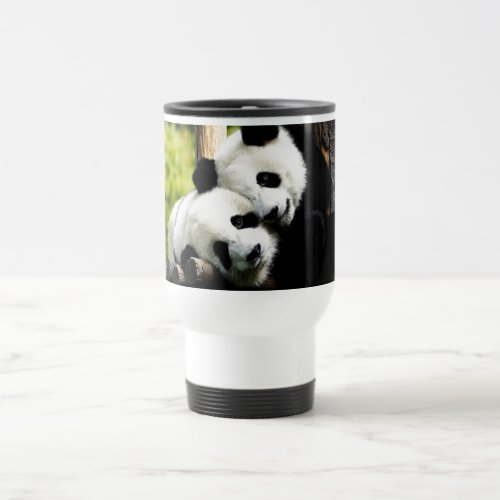 Panda Bears Travel Mug