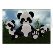 Panda Bearz Sunny Day Card (Front Horizontal)