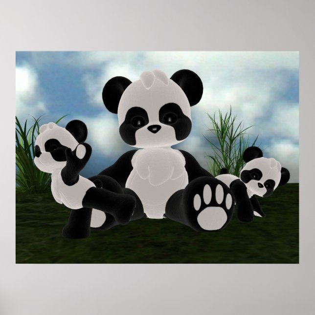 Panda Bearz Sunny Day Poster (Front)