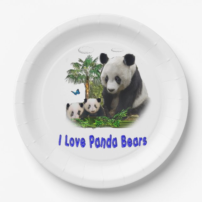 panda beras paper plates (Front)