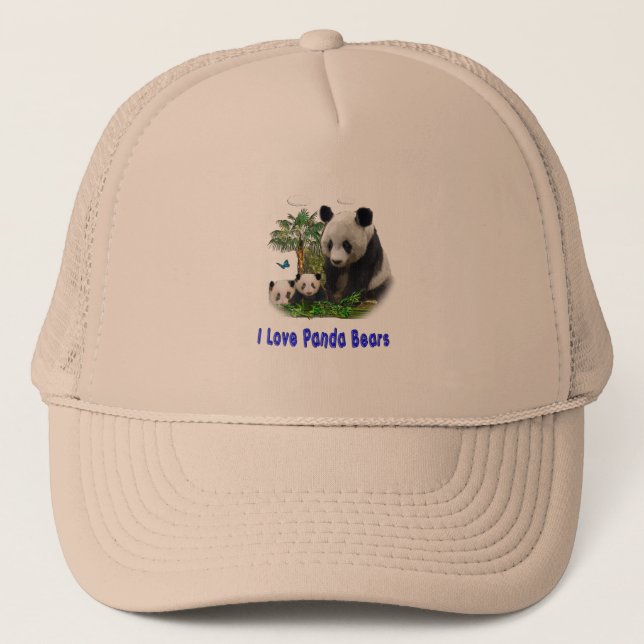 panda beras trucker hat (Front)