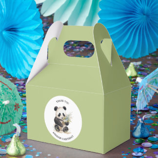 Panda Birthday Bamboo Panda Boys Jungle Animals Favor Boxes