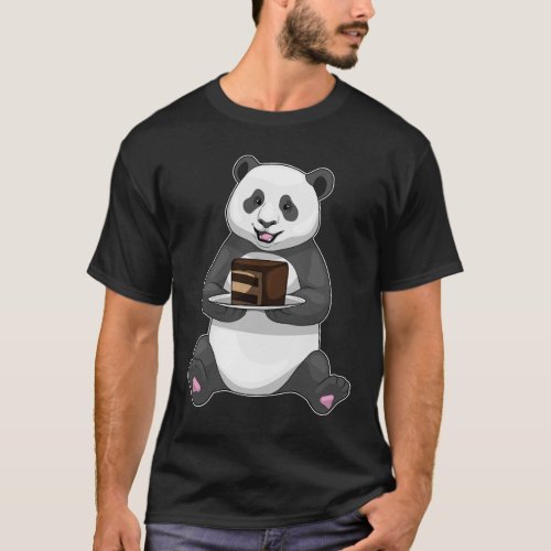 Panda Birthday Cake T_Shirt