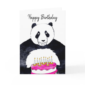 Panda birthday card