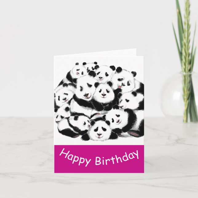 Panda Birthday Cards (Front)
