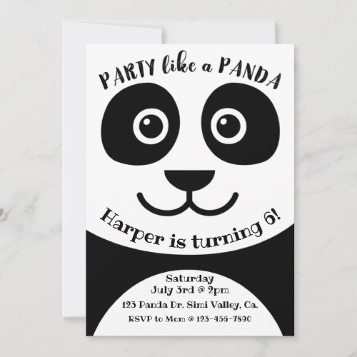 Panda Birthday Kids party Panda theme