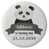Panda Birthday Party Chocolate Covered Oreo (Front)