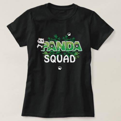 Panda Birthday Shirt Panda Squad Shirt 