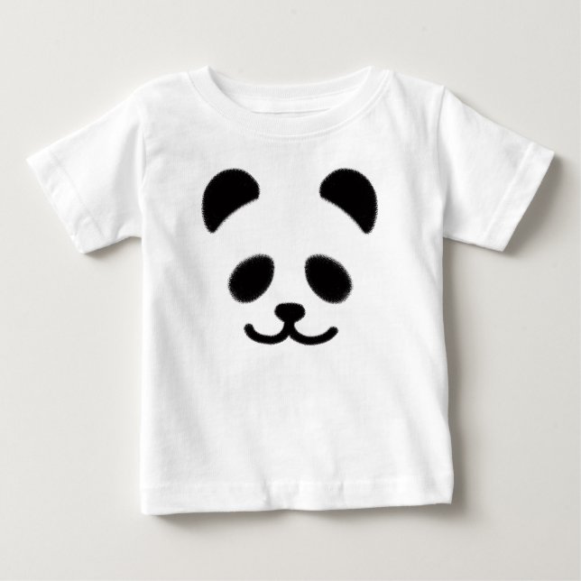 Panda Black Baby T-Shirt (Front)