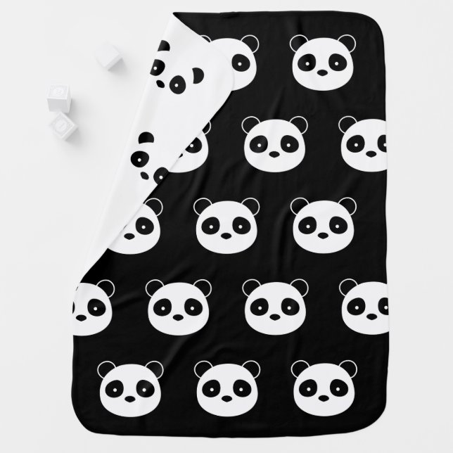 Panda Blanket, Bedroom decor Swaddle Blanket (In Situ)