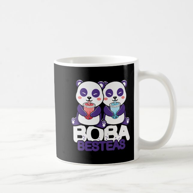 Panda Boba Bubble Tea Anime Kawaii Neko Girls  Coffee Mug (Right)