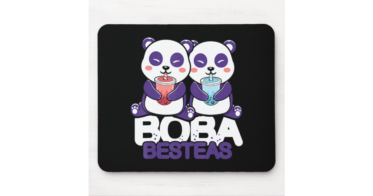 Panda Boba Bubble Tea Anime Kawaii Neko Girls Mouse Pad | Zazzle