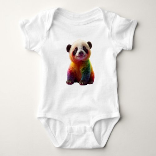 panda body baby bodysuit