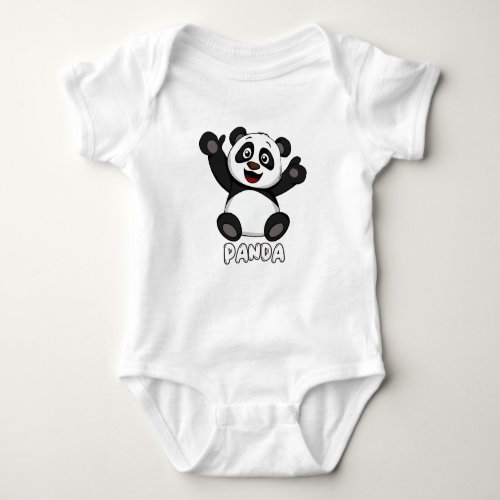 Panda bodysuit for kids