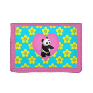 Panda Bon Bon for Girls Trifold Wallet