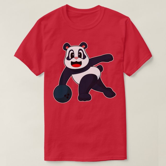 Panda Bowling Bowling ball T-Shirt (Design Front)
