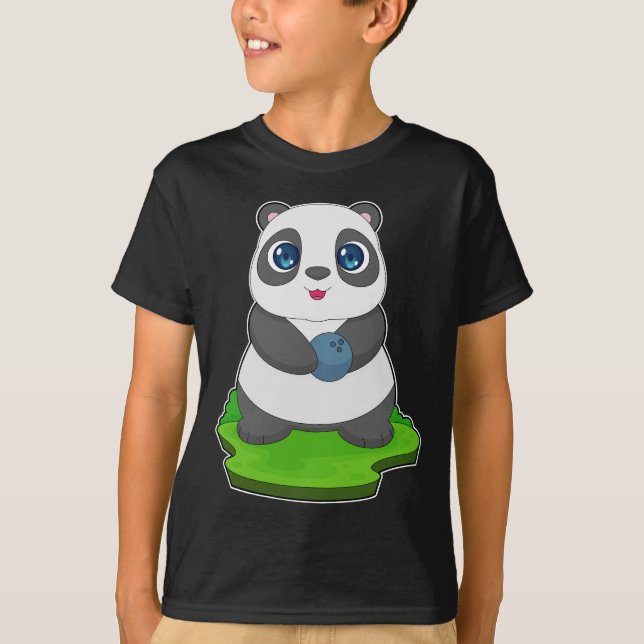 Panda Bowling Bowling ball T-Shirt (Front)