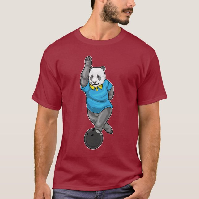 Panda Bowling Bowling ball T-Shirt (Front)