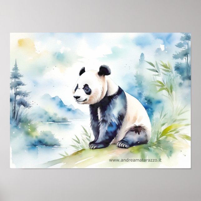 Panda brings good luck poster (Front)
