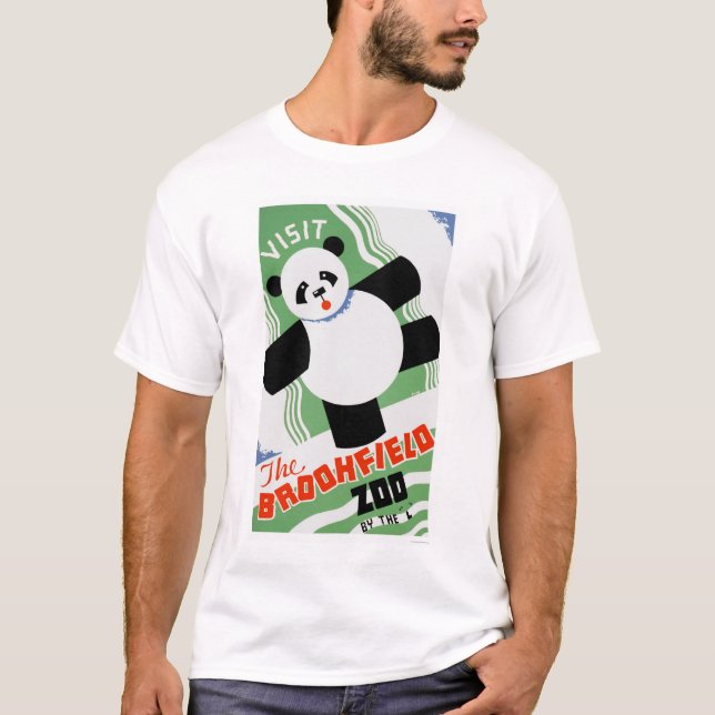 Panda Brookfield Zoo 1938 WPA T-Shirt (Front)