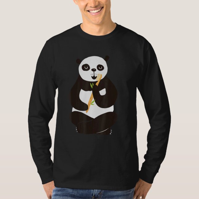 Panda Brushing Teeth Oral Hygienist Teeth T-Shirt (Front)