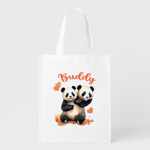 Panda Buddy Grocery Bag