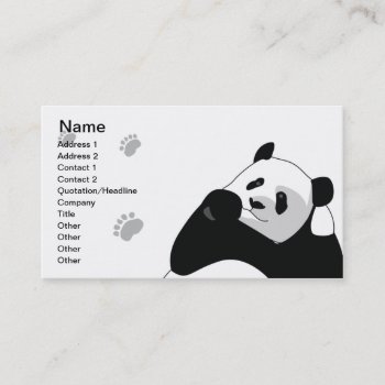 Panda - Business Business Card by ZazzleProfileCards at Zazzle