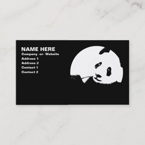 panda. business cards
