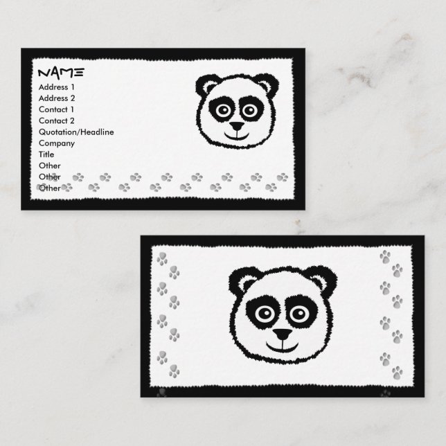 Panda Business Cards (Front/Back)