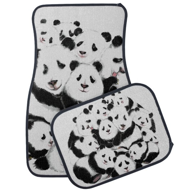 Panda Car Floor Mat (Set)