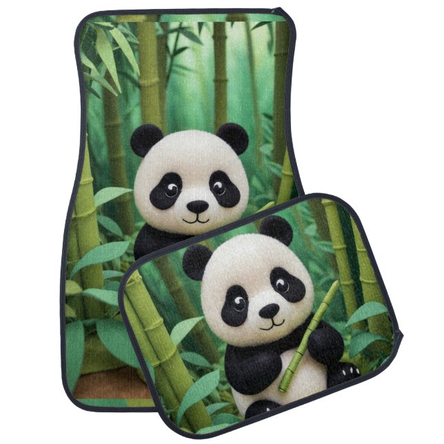 Panda Car Floor Mat (Set)