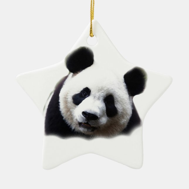 Panda Ceramic Ornament (Front)