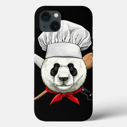 Panda Chef Wildlife Panda Bear Animal Cooking Love iPhone 13 Case