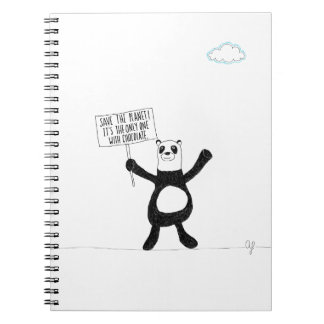 Panda Chocolate Notebook