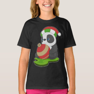 Panda Christmas Christmas bell T-Shirt