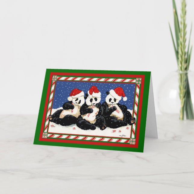 PANDA CHRISTMAS HOLIDAY CARD (Front)