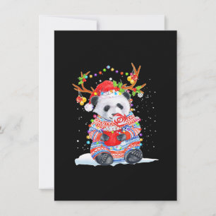 Panda christmas note card