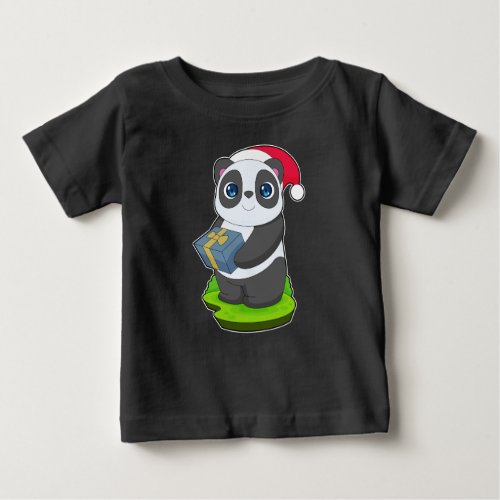 Panda Christmas Package Baby T_Shirt