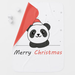 Panda Christmas Snow Winter Animals Pandas Baby Bl Blanket