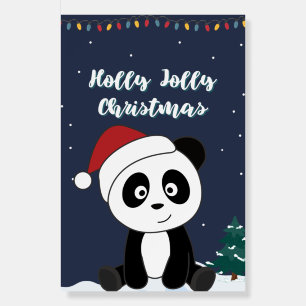 Panda Christmas Snow Winter Animals Pandas Foam Bo Board