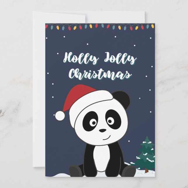 Panda Christmas Snow Winter Animals Pandas Holiday (Front)