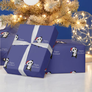 Panda Christmas Snow Winter Animals Pandas Wrappin Wrapping Paper