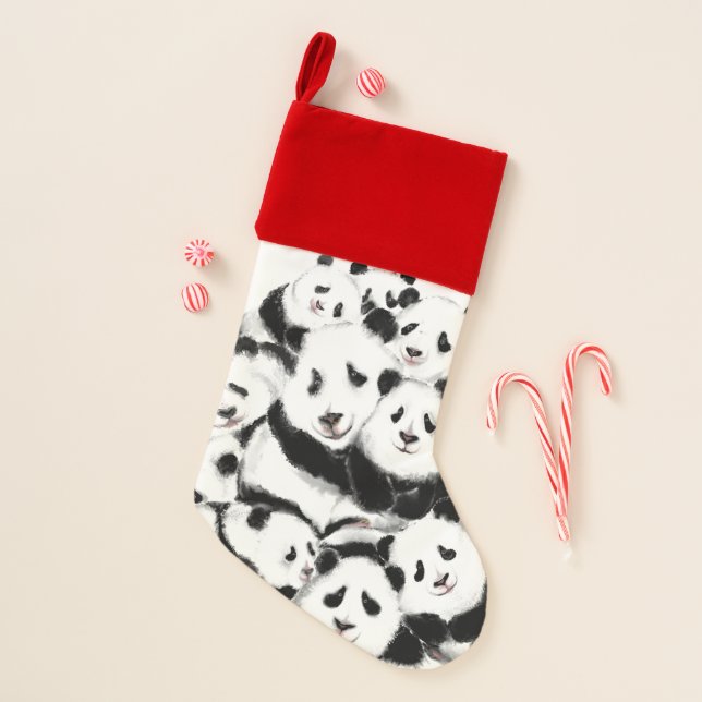 Panda Christmas Stocking Funny Gift (Front)