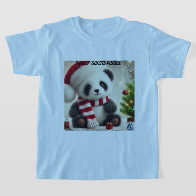 Panda Christmas T-Shirt (Laydown)