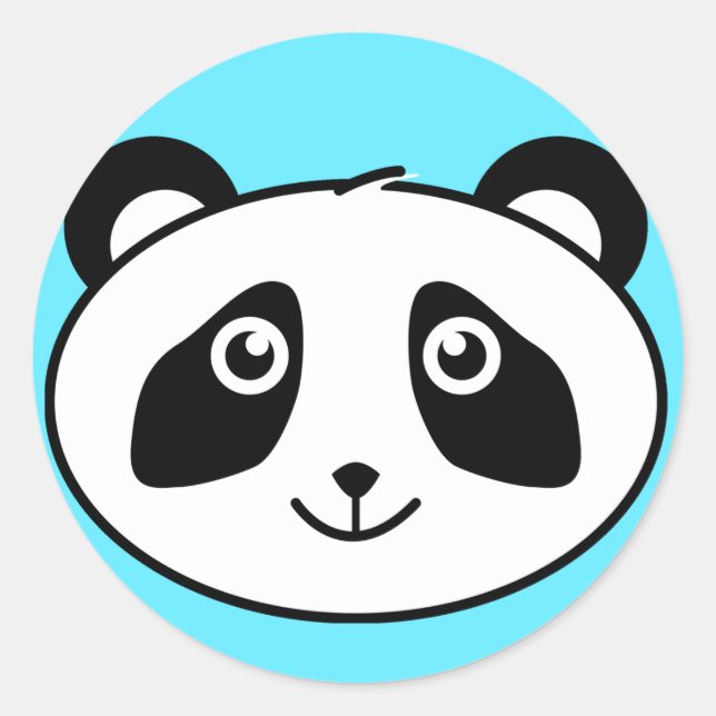 Panda Classic Round Sticker (Front)