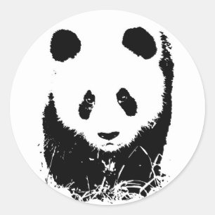 Panda Classic Round Sticker