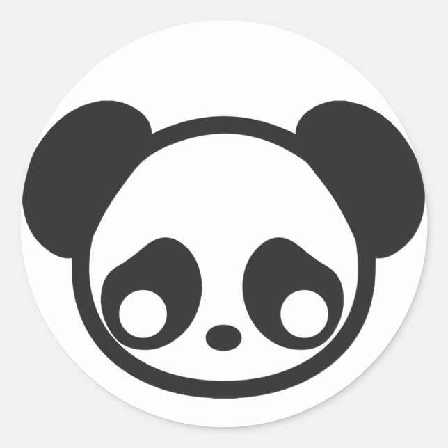 Panda Classic Round Sticker (Front)